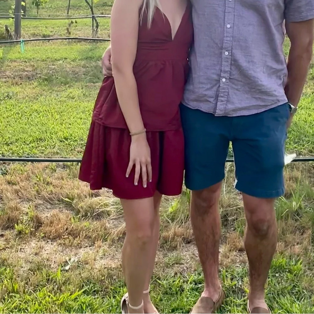 LuLu’s Burgundy Cocktail Dress - Picture 6 of 7